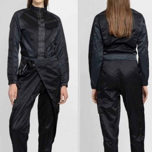 Nike Black Utility Jumpsuit with Waist Tie - Picture 6 of 6